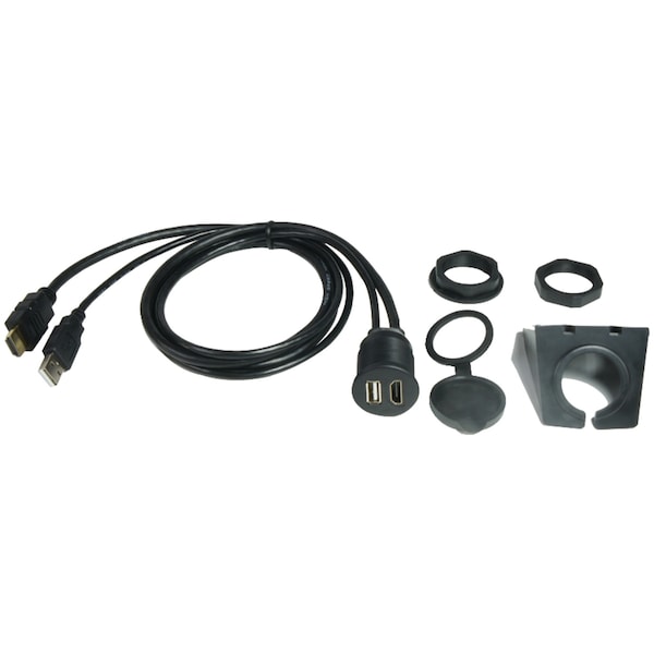 Pac Dash Mount 3 ft. Extension Cables for HDMI and USB HDMI-USB-CBL